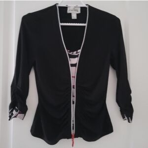 Joseph Ribkoff US 4 black with built-in camisole